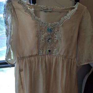 Embroidered top